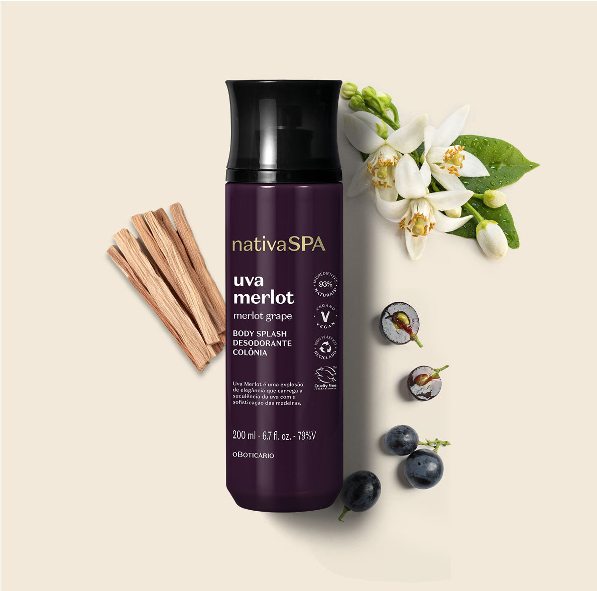 Merlot Grape Body Splash
