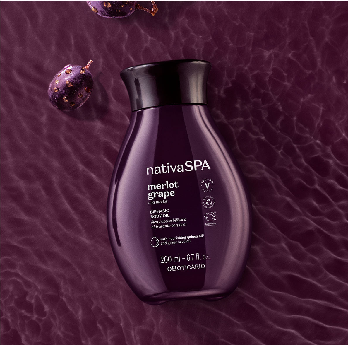 Merlot Grape Biphase Body Oil