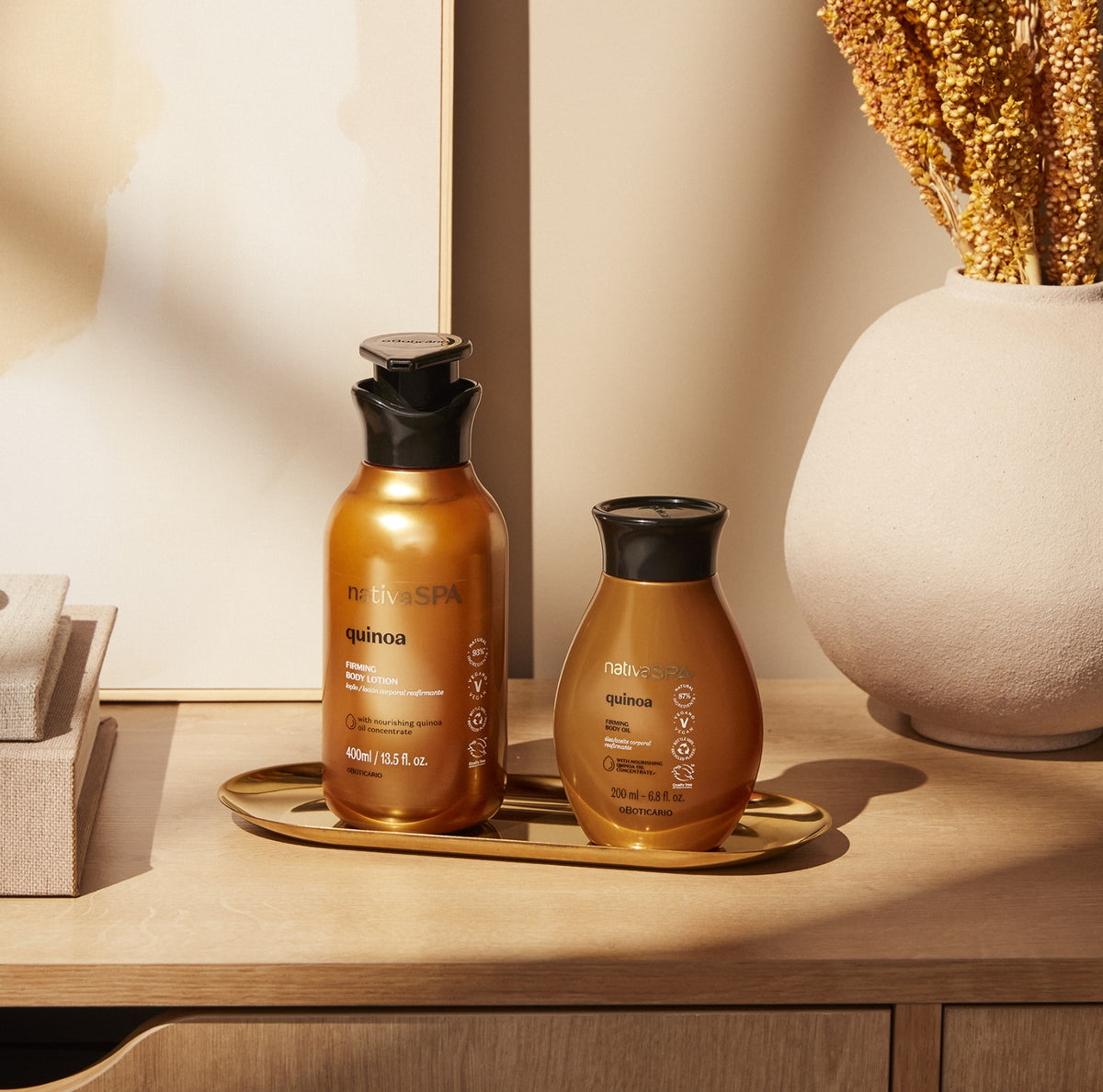 2-step Quinoa Set: Body Lotion + Body Oil