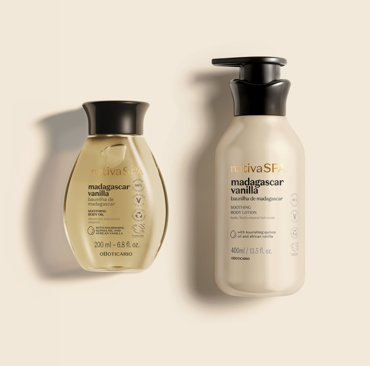 2-step Vanilla Set: Body Lotion + Body Oil